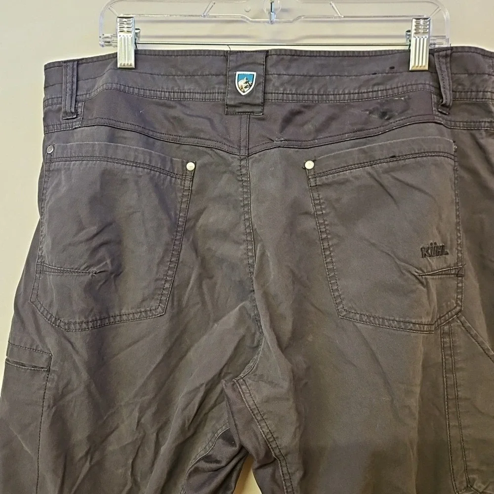 Kuhl Men's Dark Grey Cargo Pants Size 38 x 34 Outdoors Gorpcore Utility Camping